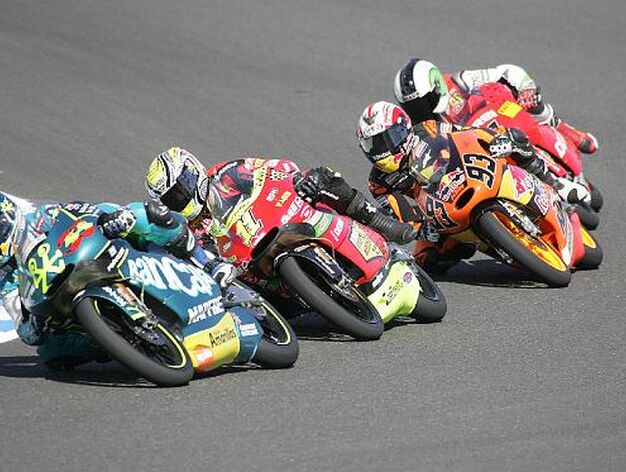 Rossi, Aoyama y Smith, vencedores en el Gran Premio de Espa&ntilde;a en Jerez. 

Foto: Jesus Marin