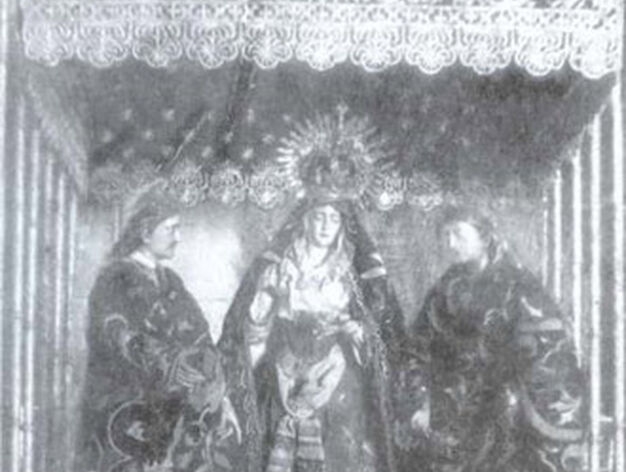 La Virgen del Valle con San Juan y la Magdalena a principios del siglo XX