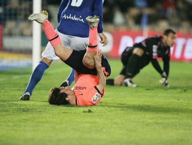 Messi tuvo algunos minutos en la fase final del encuentro y tuvo bastante protagonismo. En la imagen, se levanta tras hacer una jugada. 

Foto: Pascual