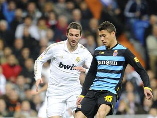 El Real Madrid golea de nuevo en el Bernab&eacute;u, esta vez el Espanyol (5-0). / AFP