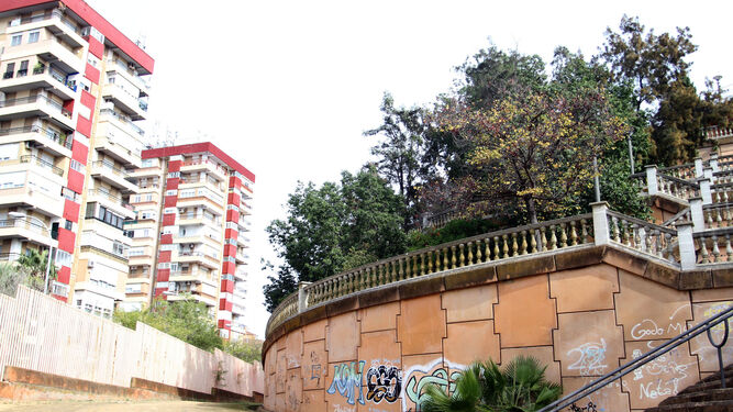 Masa arbórea en uno de los laterales del Parque Alonso Sánchez.