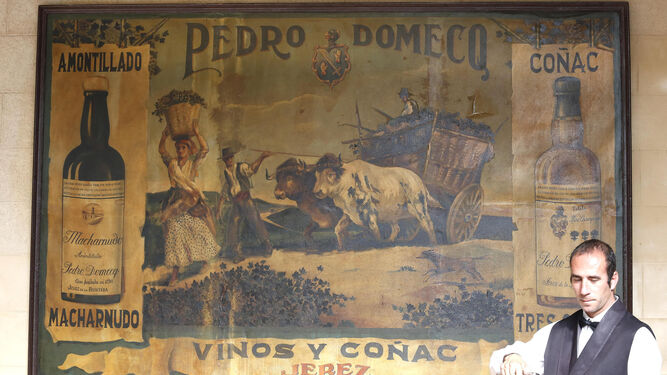 Imagen de un antiguo cartel de Pedro Domecq, marca adquirida junto a Domecq por González Byass y Grupo Emperador