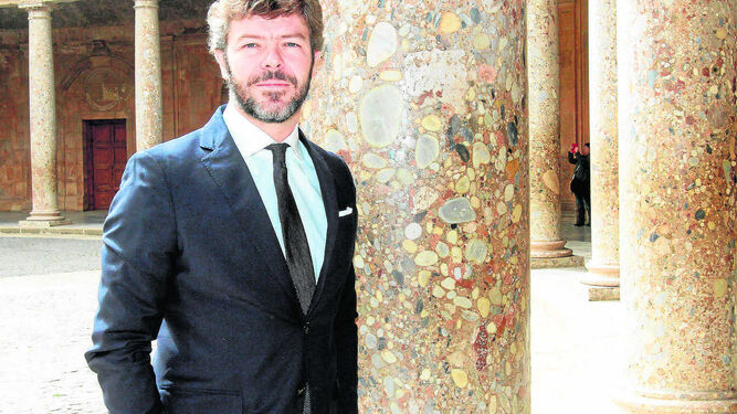 Pablo Heras-Casado, ayer, antes de su presentación en el Palacio de Carlos V.