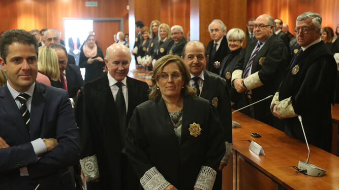 La presidenta de la Audiencia de Málaga el día de su investidura.