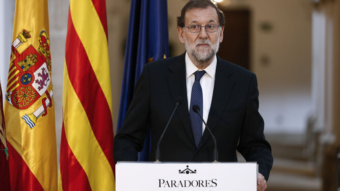 Mariano Rajoy, durante el acto en Lérida