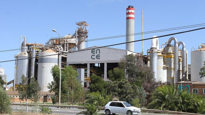 Instalaciones de Ence en Huelva, donde irá ubicada la nueva planta de biomasa.