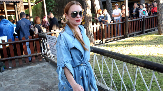 Lindsay Lohan, en la Fashion Week madrileña.