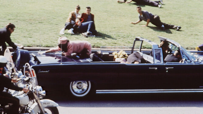 Momentos del asesinato de Kennedy.