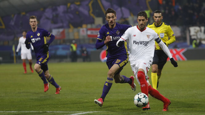 El Maribor-Sevilla FC, en im&aacute;genes