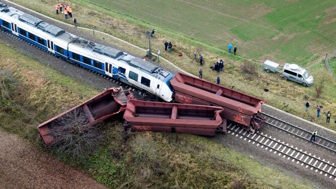 Un choque de trenes en Alemania causa 47 heridos
