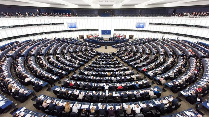 Un Pleno del Parlamento Europeo en Estrasburgo (Francia).