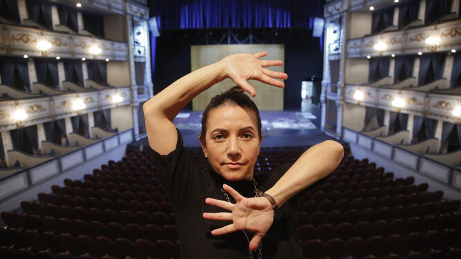 La bailaora y coreógrafa Eva Yerbabuena, en una imagen de archivo, en el Teatro Cervantes de Málaga.