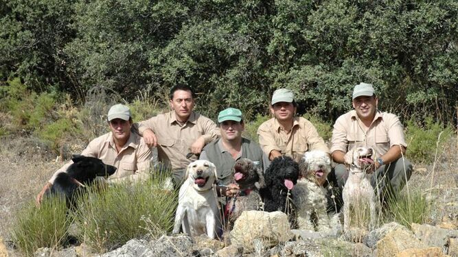 Unidad canina destinada en Andalucía a la detección de cebos envenenados.
