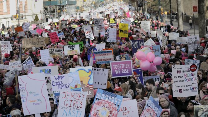 Marchas multitudinarias por la igualdad en Estados Unidos.