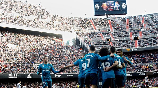 Las im&aacute;genes del Valencia-Real Madrid