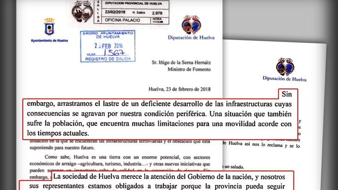 Reproducción de la carta que Cruz y Caraballo enviaron a De la Serna el pasado 23 de febrero.