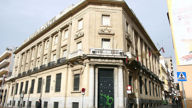 Antigua sede del Banco de España, en la plaza de las Monjas.