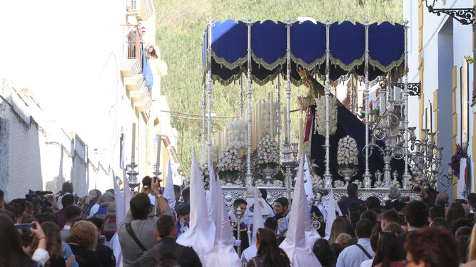 María Santísima de los Dolores, en la segunda salida de las tres que realizará este año.