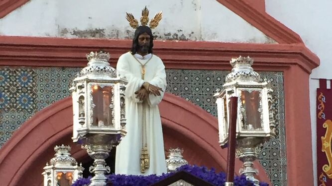 Nuestro Padre Jesús Cautivo procesionó ayer en Beas.