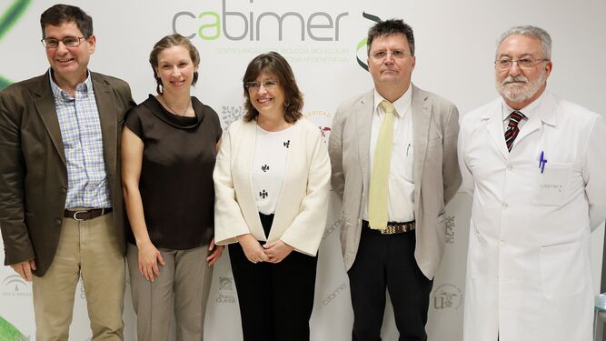 Los investigadores de sanidad de Cabimer.
