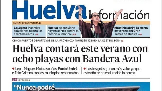 Portada de 'Huelva Información'.