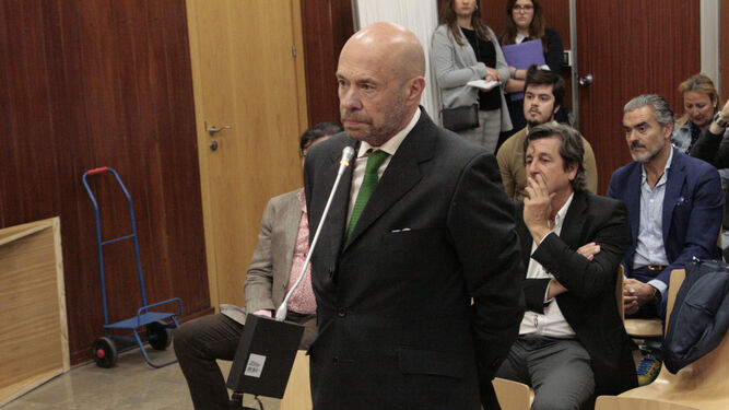 Pablo Comas declara durante el juicio celebrado en la Audiciencia Provincial.