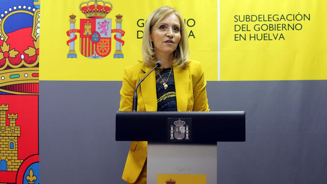 La subdelegada del Gobierno en Huelva, Manuela Parralo, en su valoración de los Presupuestos Generales del Estado.