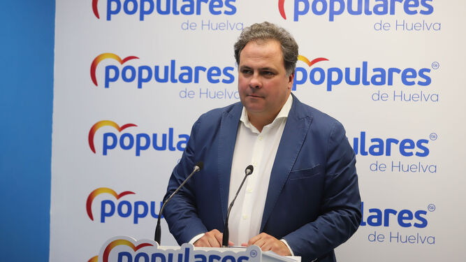 El portavoz del PP en la Diputación de Huelva, Juan Carlos Duarte.