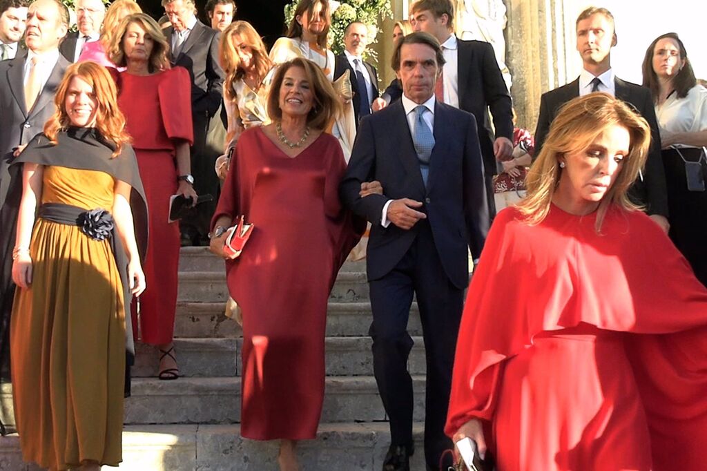 El presidente Jos&eacute; Mar&iacute;a Aznar y su mujer, Ana Botella