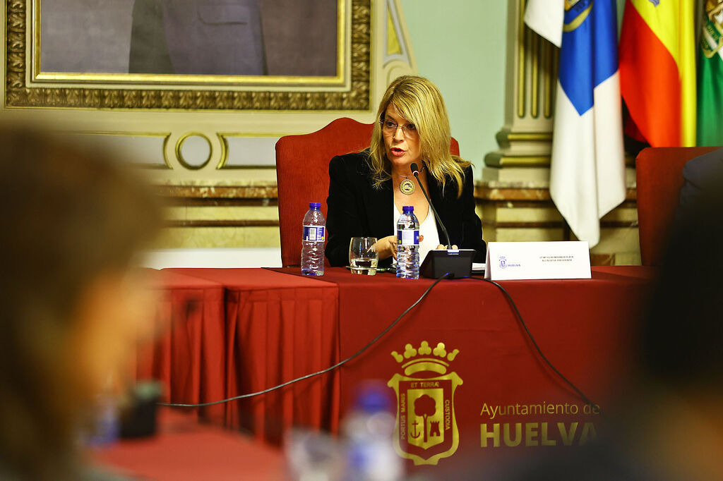Im&aacute;genes del pleno en el Ayuntamiento para presentar los presupuestos de Huelva para el a&ntilde;o 2024
