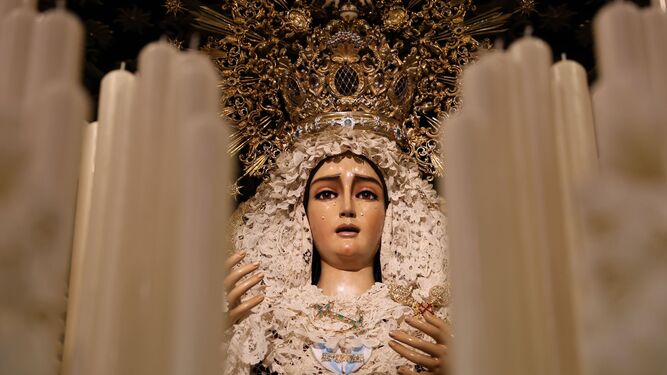 La Virgen de La Esperanza este Miércoles Santo en Huelva