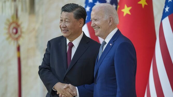 Xi Jinping y Joe Biden, en una de sus últimas reuniones.