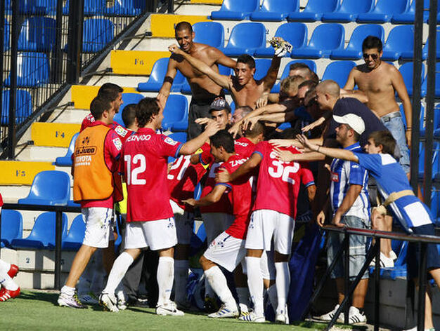 El Recreativo consigue su primera victoria de la temporada en Alicante (0-1). / LOF
