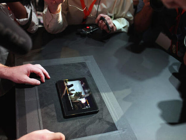 Amazon presenta los nuevos modelos de Kindle, entre ellos Fire, el debut de la compa&ntilde;&iacute;a en el mundo de los 'tablets'.

Foto: AFP Photo