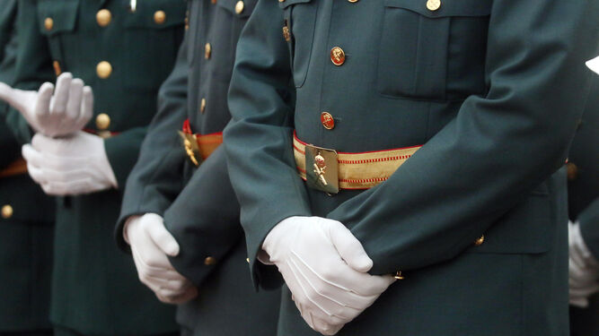 Guardias civiles, el Día del Pilar.