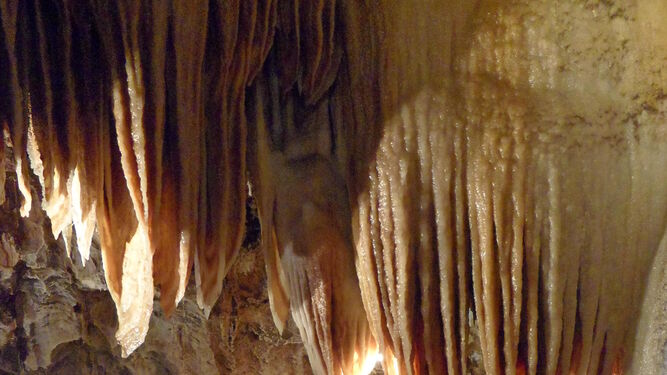 Interior de la grutas.