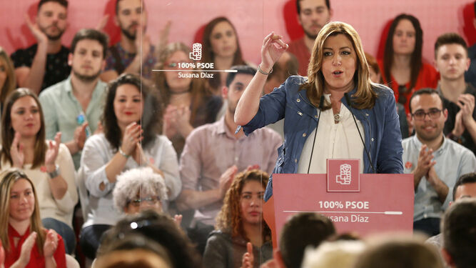 Susana Díaz, asiste a la presentación del Grupo de Apoyo a su candidatura de las Comarcas del Aljarafe Cornisa y Aljarafe Interior.