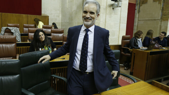 Aquilino Alonso, en el Parlamento andaluz.