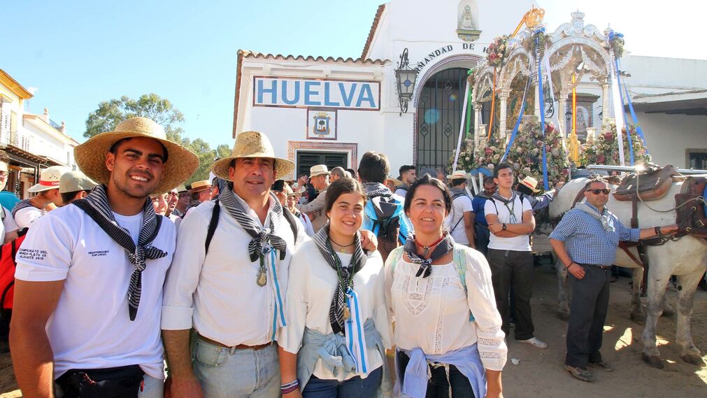Camino de regreso de la Hermandad de Huelva