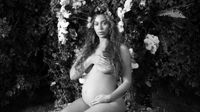 Una imagen de Beyoncé embarazada.