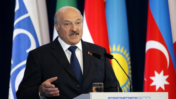Lukashenko durante la Asamblea Parlamentaria de la OSCE.