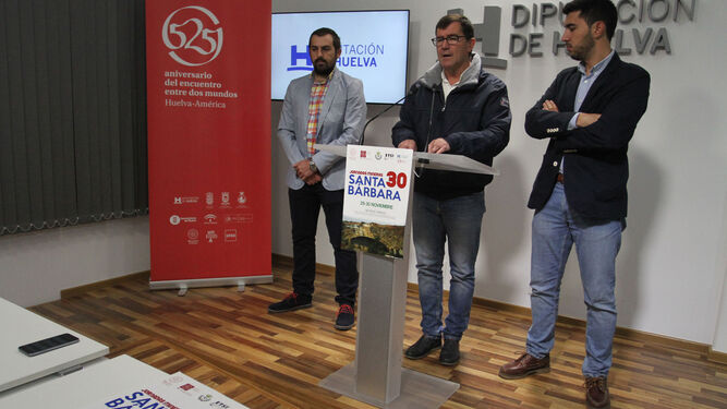 Alberto Cordero, Antonio Beltrán y Manuel Martín, ayer en la presentación.