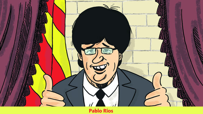 El 'President Puigdemont', en el lápiz de Pablo Ríos.