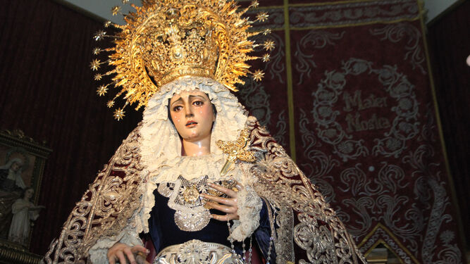Besamanos de la Virgen de La Soledad en La Concepci&oacute;n