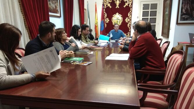 Un momento del Pleno extraordinario del Ayuntamiento de Aracena.