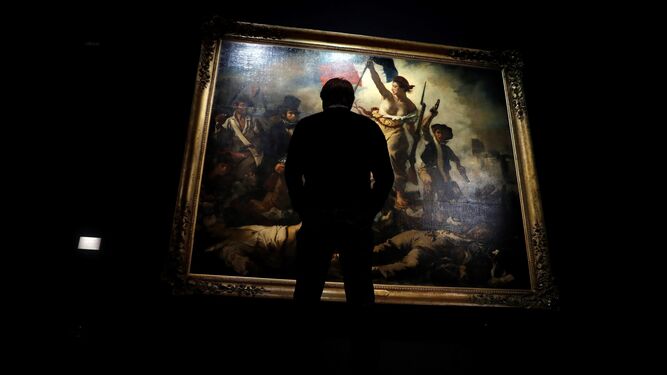 'La libertad guiando al pueblo', icono de la producción de Delacroix.