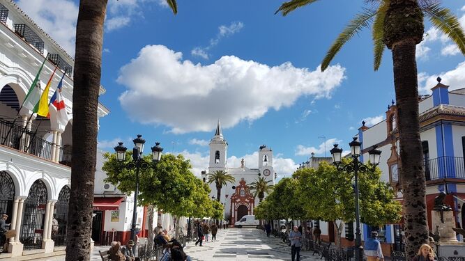 La Plaza Virgen del Rocío en la actualidad.