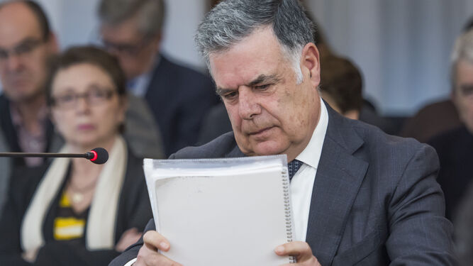 El ex consejero José Antonio Viera declara en el juicio el pasado 14 de febrero.