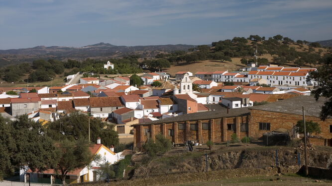 Vista panorámica de Villanueva de los Castillejos.