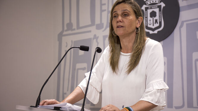 María Villadeamigo, en rueda de prensa.